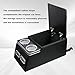 Frtcaty Center Console Organizer with Cup Holder & Padded Top Lid fit for Truck & Car & Van& Bench Consoles Central Armrest Box Back Seat Storage Box Black
