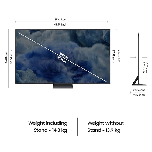 Image of Samsung 138 cm (55 inches) 4K Ultra HD QLED Smart TV QA55Q8FAAULXL (Black)