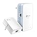 EU plug günstig Kaufen-[Neu] TP-Link TL-WPA1000 Powerline-Kit WiFi, PLC, AV1000 Mbps, 750 Mbps in WLAN, Dualband, 1 Gigabit-Port, Plug and Play, HomePlug AV2, weiß