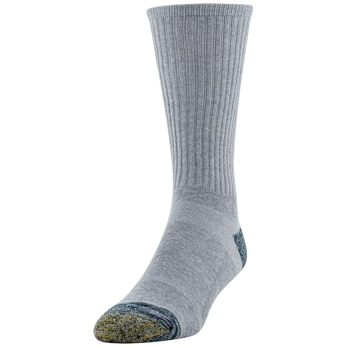 GOLDTOE Men's FIT TEC Cushion Crew Socks, 6-Pairs3