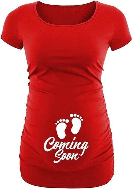 Maternity T-Shirts for Women Short Sleeve Pregnancy Shirts Bump Friendly Tops Maternity Tops Mama Tshirt Pregnancy Essentials - Image 3
