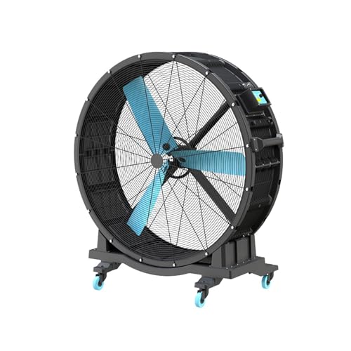 YCNLYSSR Ventilador Industrial Grande, Ventilador eléctrico móvil, Ventilador Industrial de fábrica de 1,5 m, Ventilador Industrial de Alta Potencia, Ventilador de Piso, Ventilador de Tienda