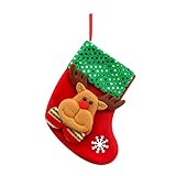 TianWlio Weihnachtstasche Geschenk Weihnachtsboutique Dekoration Strümpfe Socken Süßigkeiten Kleine Tasche Geschenk Dekoration Handwerk Pflanzentopf Klein