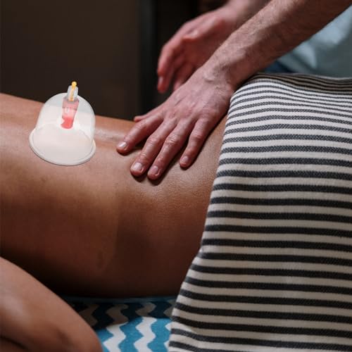 1 set de copas de ventosa profesionales para cupping en casa, ligeras y fáciles de usar para alivio muscular y bienestar, para salones de belleza y cuidado personal miniatura 4
