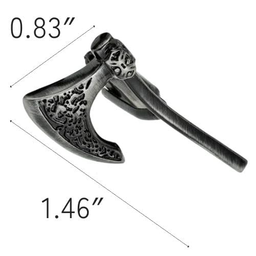 Mancuernillas Vikingo Vintage Hacha y Escudo miniatura 2
