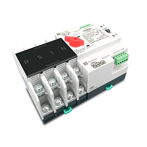 Interruptor ATS de doble potencia con selector eléctrico 4P para evitar apagones en casa 2
