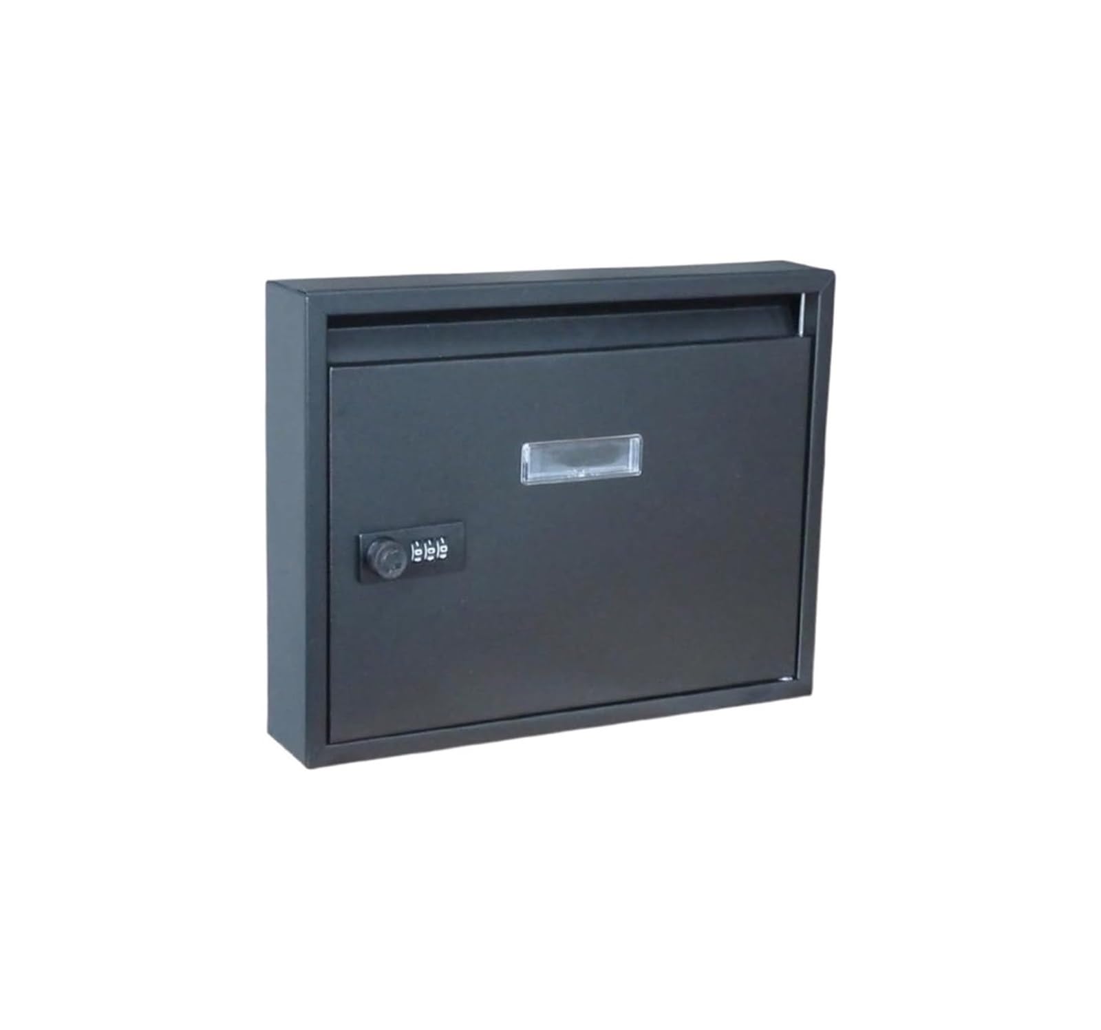 FGJsfhrDTU Letter Box, Wall Mounted Post Box Metal Mailbox, for indoor and outdoor Entryway Townhouse(Black)(Black)