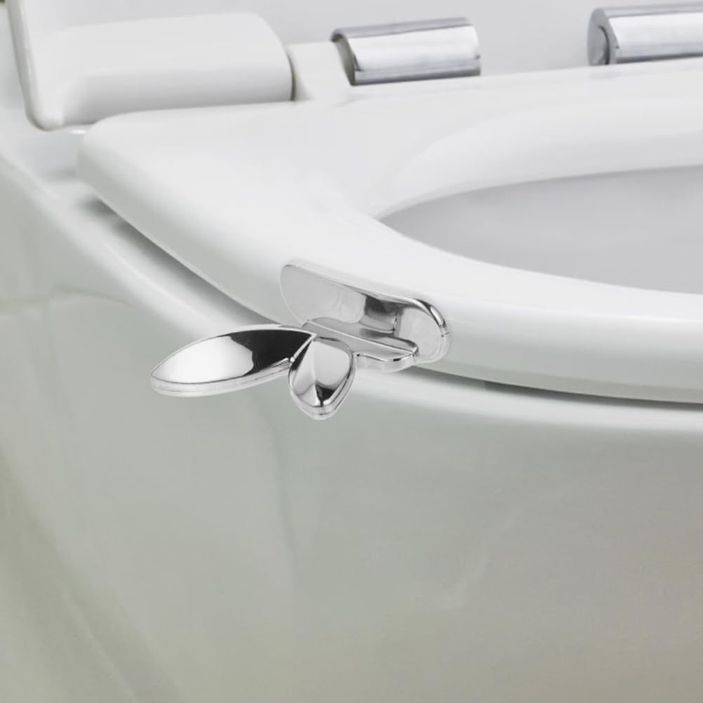 Ciieeo Toilet Lid Lifters 4-Pack Butterfly Style Toilet Seat Handles with Adhesive for Hygienic Bathroom Use Easy Installation and Hands-Free Lid Opening - Image 3