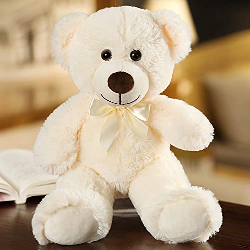 Yeqivo Teddybär gefülltes Tier Plüschtier Geschenk für Kind Freundin, 13.5 Zoll gefüllte Bären für Weihnachten Valentinstag Geburtstag Hochzeitsfeier（Weiß,1Pcs）