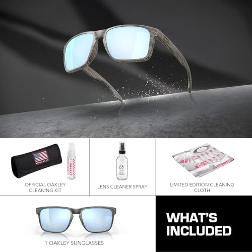 Image of Oakley HOLBROOK XL WOODGRAIN COLLECTION OO9417 Sunglasses With Official Kit | Polarized, Men's Sunglasses