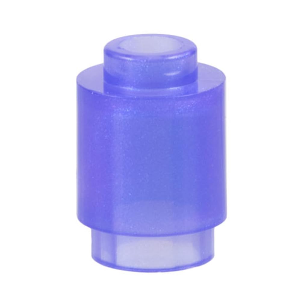 LEGO Brick Round 1 x 1, Part 3062, Part 3062, Choose Your Colour (Satin Trans-Purple, 10, count)