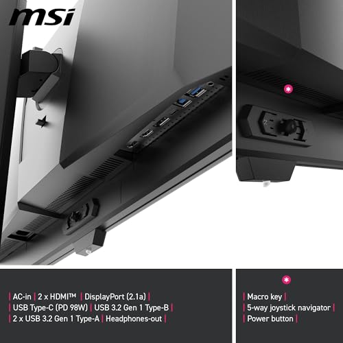 MSI MPG 271QRDE QD-OLED X50 Gaming Monitor, 27 Zoll, 500Hz, 0,03ms