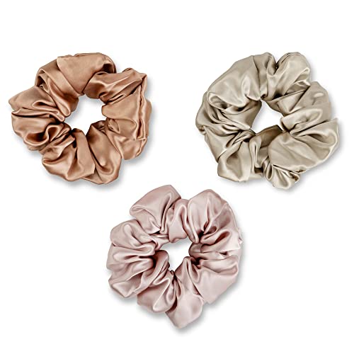Slki Premium Silk Hair Scrunchies - Soft, Gentle, Frizz-Reducing Hair Ties, 1