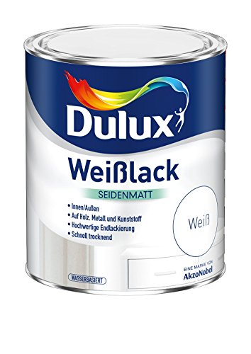 Dulux 5194724 Weisslack WV seidenmatt, Weiß, 750 ml (1er Pack)