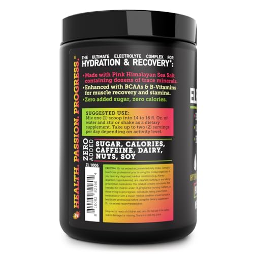 Image of Zeal Electrolyte Powder - 90 Servings | Keto Electrolytes Powder | Zero Sugar, BCAAs, B-Vitamins | Potassium, Zinc, Magnesium | Hydration Powder Recovery Drink | Passion Fruit Orange Guava