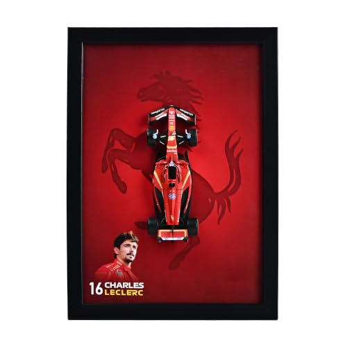 Image of CodersParadise 3D F1 Racing Wall Art Frame - SF24 Inspired Red Open Wheel Formula Race Car Model Display - Motorsport Decor for Bedroom Office Garage Man Cave - Racing Gift for Men, Car Enthusiasts & Formula Fans Collectible