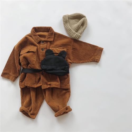 Toddler Winter Jacket Boy Girl Heavy Cargo Top Cardigan Simple Corduroy Coatt For 3 To 24 Months2