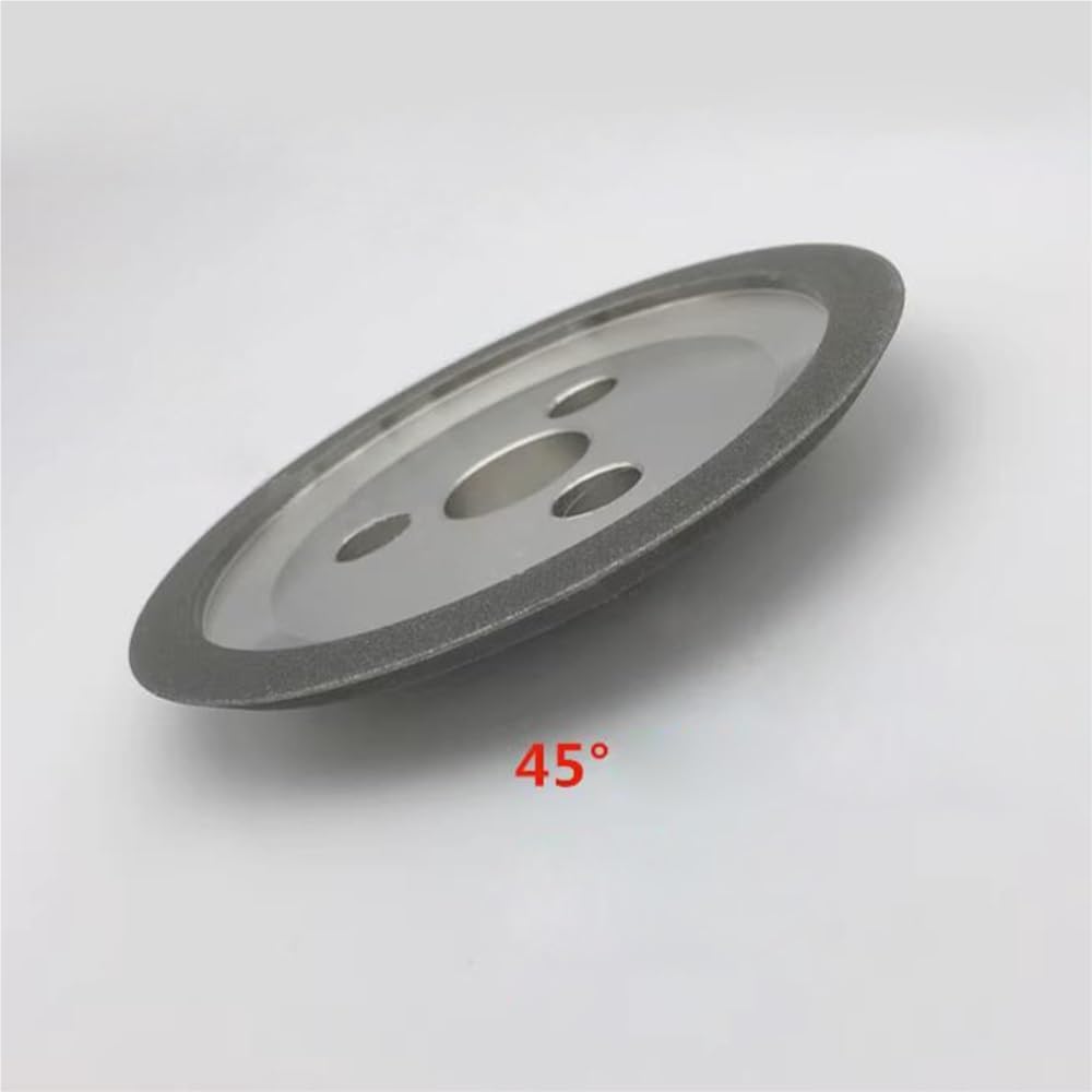 meule, Meule papillon à trois trous galvanisée for rectifieuse automatique(90 Degree,600 Grit)