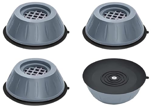 Image of Washing Machine Adjustable Anti Vibration Feet Pads Set of 4 for Household Appliances (Suction Washing Machine Pads)
