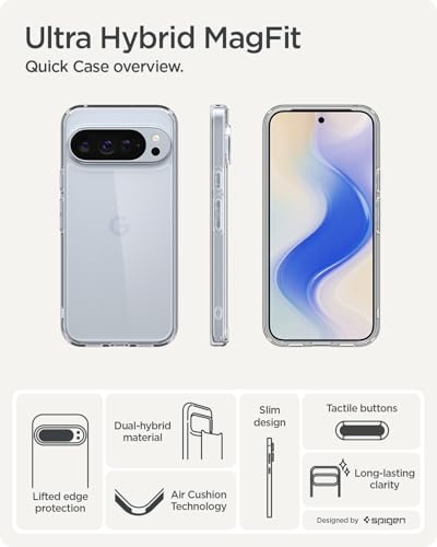 Image of Spigen Ultra Hybrid for Google Pixel 10 Pro XL Case, Pixel 10 Pro XL Back Cover (2025) - TPU+Poly Carbonate｜Crystal Clear