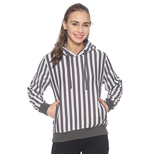 Image of Campus Sutra Women's Cotton High Neck Sweatshirt