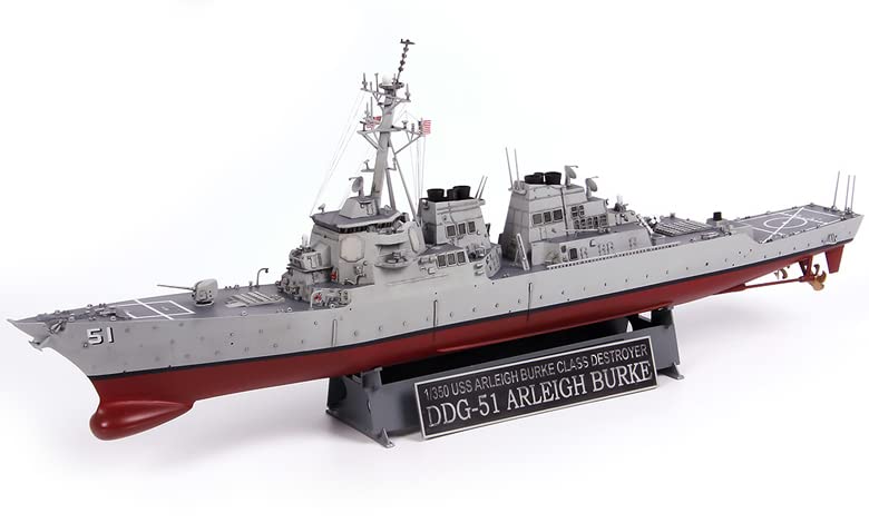 1/350 Arleigh Burke-class イージス駆逐艦アーレイバーク Amazon | アカデミーホビー プラモデルキット 1/350スケール USS