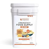 Emergency Essentials 1-Month Emergency Food Supply Bucket, 257 Servings, 56,650 Calories | Long-Term Survival Food Kit for Disaster Preparedness, Camping, and Power Outages
