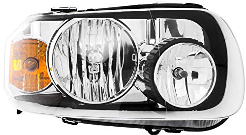 Evan Fischer Headlight Assembly Compatible with 2005-2007 Ford Escape Halogen Passenger Side