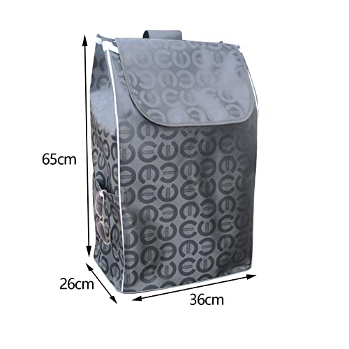 Einkaufstrolley-Ersatztasche - 61L Wiederverwendbare Aufbewahrungstasche Aus Oxford-Stoff, Home Einkaufswagentasche Mit… – Bild 3