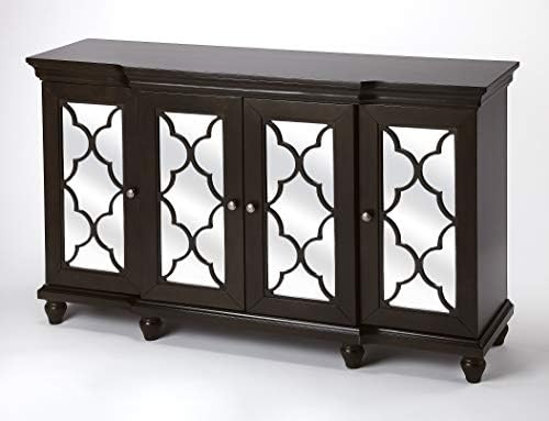 Butler Specialty Company Jocelyn 4 Door Mirrored Sideboard - Chocolate Brown