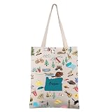 FEELMEM Oregon Travel Gift Oregon Vacation Canvas Tote Bag Oregon Trip Souvenir Shoulder Bag Oregon Merchandise