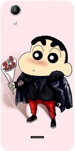 Casotec Shin Chan Pattern Print Design Hard Back Case Cover for Micromax Canvas Selfie Lens Q345
