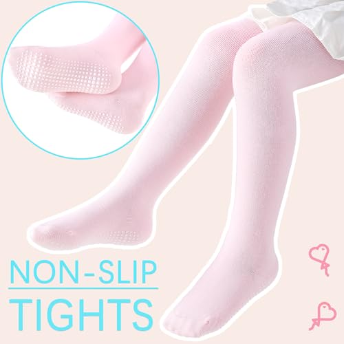 Baby Tights Non Slip Toddler Stockings Tights with Grippers Seamless Soft Cotton Knit Leggings Newborn2