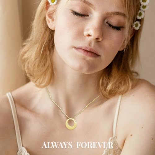 BEILIN Sterling Silver Circle of Life Eternity Memorial Urn Necklace Always with me Cremation Jewelry Pendant Necklaces for ashes2