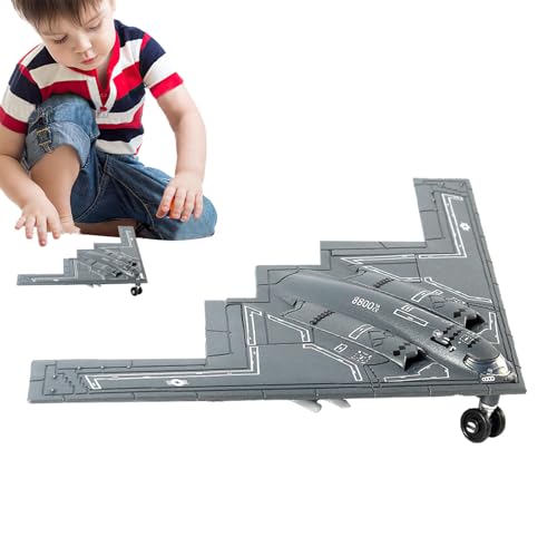 Juguetes de avión de combate ensamblados – Juguetes modelos de avión, modelo de simulación infantil | Decoración de avión, sala de estar, avión de avión, bloques de construcción educativa -BAUS Kit