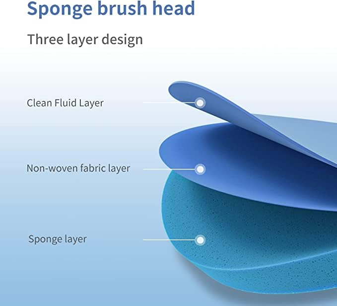 CQT 40 PCS Toilet Bowl Wand Head Easy to Clean Toilet Brush Head Compatible with CQT Wand Refill