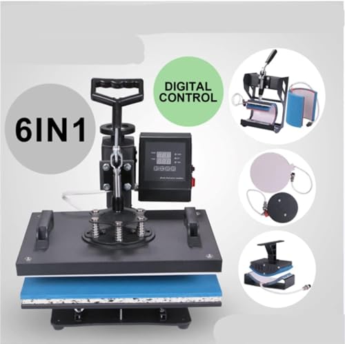 Máquina de planchado térmico multifuncional digital 6 en 1 miniatura 6