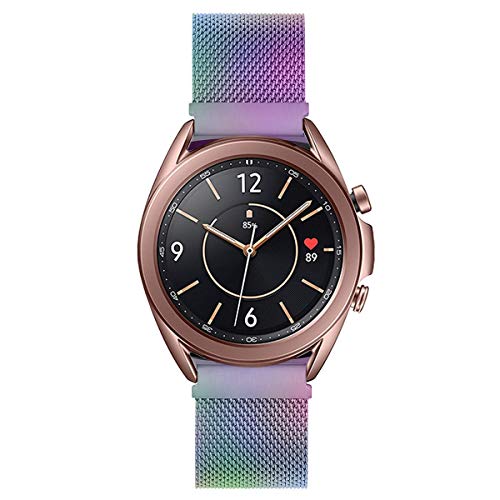 valkit Compatible Galaxy Watch 5/4 40mm 44mm/Galaxy Watch Pro 5 Bands, 20mm Galaxy Watch 4 Classic Band 42mm 46mm Metal Mesh Bracelets for Women Men Wristband for Samsung Galaxy Watch 3 41mm