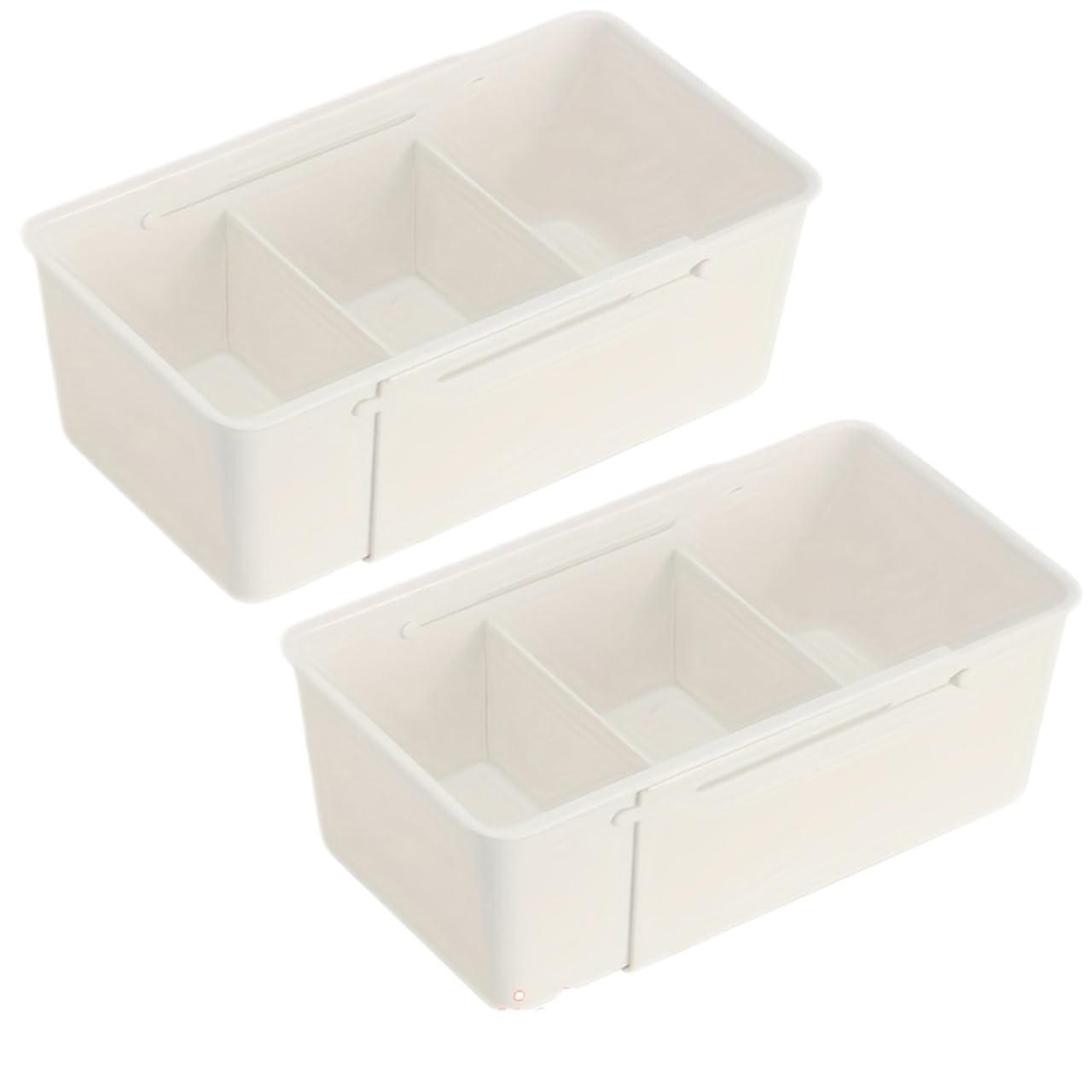Bghyjkol Color1 2Pcs Drawer Organiser Compartment Storage Box