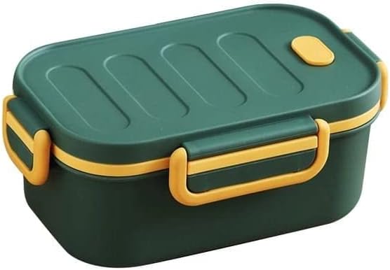 K & H Thermal Insulation Double Layer Lunch Boxes Reusable Freezer Safe 2 Layer Portion Snack Containers for Adults and Kids-1000ml(LB-8825)