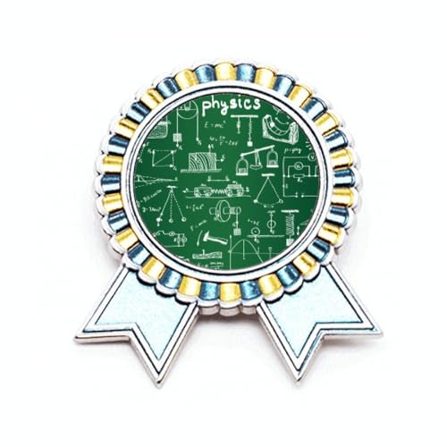 Broche mécanique électromagnétique physique métal M bijou scientifique discret