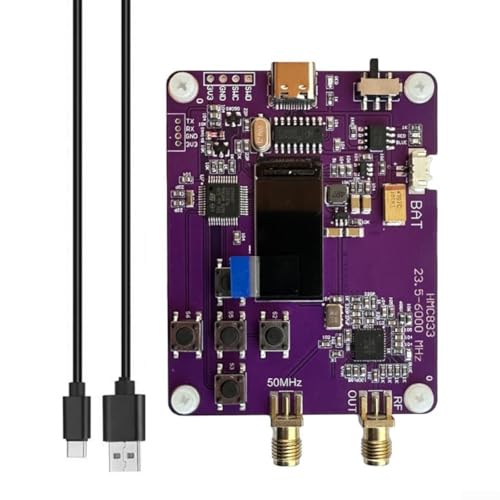 Generador de RF de 6 GHz con pantalla OLED y soporte de batería de litio, modo de control de teclas y funciones de barrido