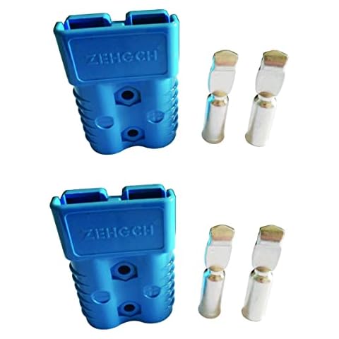 175A Battery Connector for 175A 600V Plug,Quick-Connector Disconnector Housing 2-Pole (Blue, 2 AWG) Cover