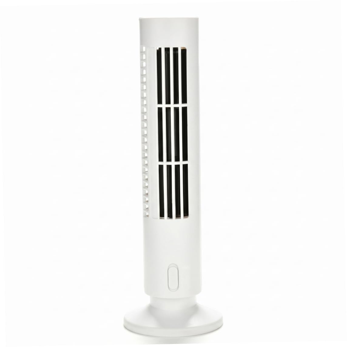 Ngbbby Small Tower Fan 2-Speed, Mini Tower Fan Quiet Fans That Blow Cold Air Energy-Saving USB Portable for Desk White