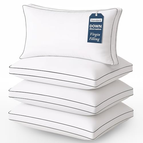 LANE LINEN Pillows Standard Size Set of 4 - Medium