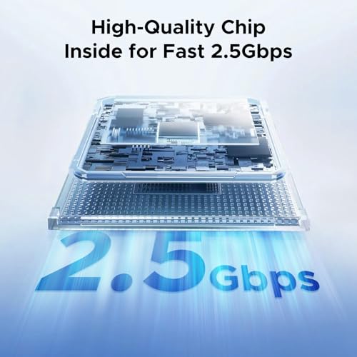 Image of UGREEN 2.5Gb Switch, 5-Port Ethernet Switch, 5 x 2.5Gb Uplink, Plug & Play, Unmanaged Ethernet Splitter, Desktop /Wall Mount Network Hub, with LED, Fanless Quiet, for NAS, PC, Game Console
