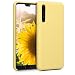 Produktbild kwmobile Hülle kompatibel mit Huawei P20 Pro - Handyhülle gummiert - Handy Case in Gelb matt