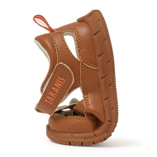 Baby and Toddler Girl and Boy Sandals Leather Closed Toe Rubber Outdoor Crib First Walker Shoes2