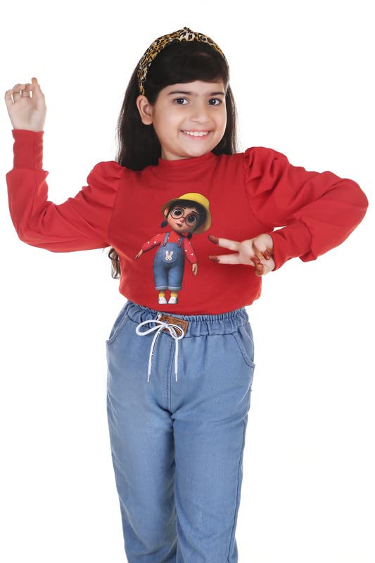 Image of Stylish and Fancy Puff Full Sleeve Tops for Girls Kids