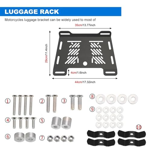 Rails de porte-bagages arrière pour moto BMW F850GS F750GS F700GS